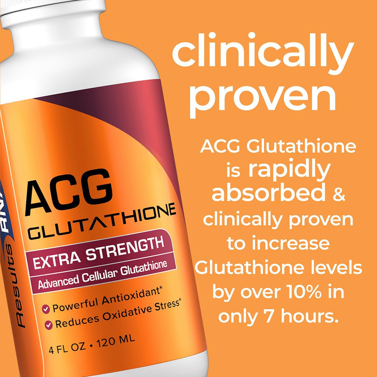 Results RNA - ACG Glutathione Extra Strength Immune Boost - Powerful Antioxidant & Immune Boost Formula in a Great Tasting Spray. Recommended by Doctors Worldwide ( 4 oz )
