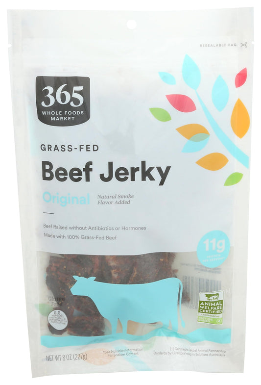 365 by Whole Foods Market Original Family Size Beef Jerky 8 Ounce
