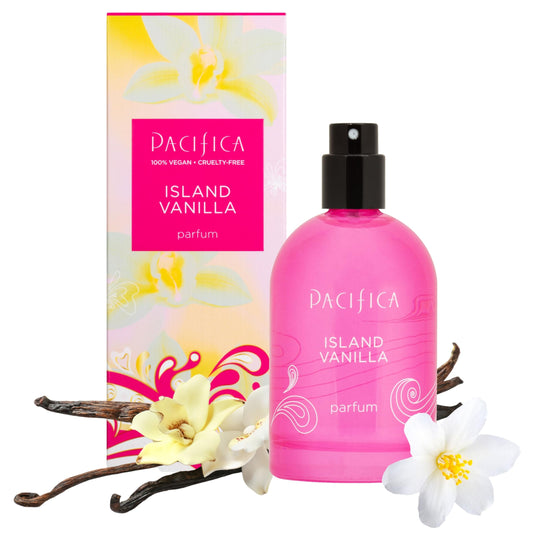 Pacifica Beauty Island Vanilla Spray Perfume - Sweet Tropical Vanilla Gourmand Scent, Long Lasting Everyday Signature Fragrance for Women, Non-Toxic, Vegan, Cruelty-Free Clean Perfume 2oz