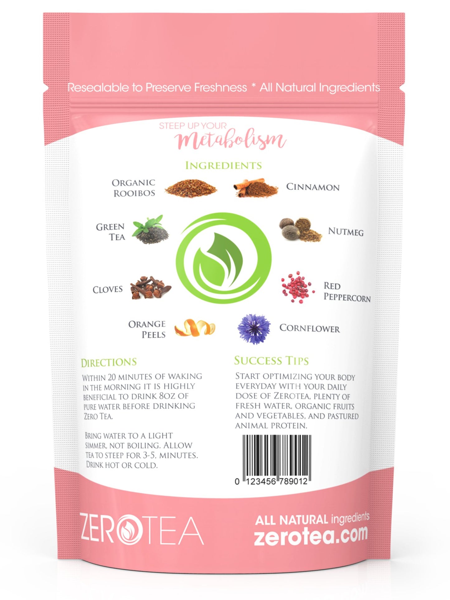 FATBOM Zero Tea 14 Day Detox Tea, Teatox Herbal Tea for Cleanse