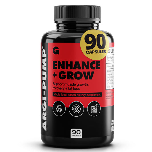 Gains in Bulk L Arginine Amino Acids Supplement for Nitric Oxide Support, Supplements for Men with L-Arginine, L Citrulline and L Ornithine, Muscle Pump, Energy and Heart Health Support, 90 Capsules