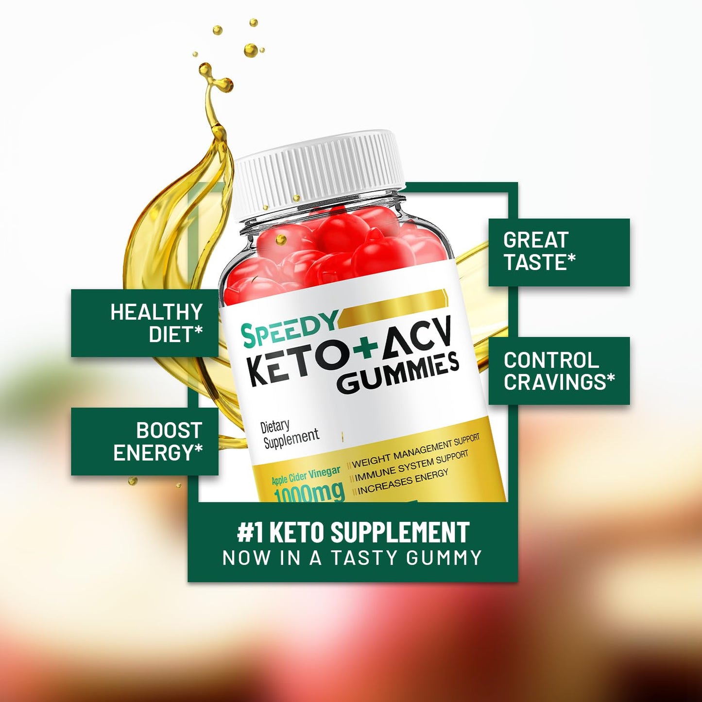(5 Pack) Speedy Keto ACV Gummies - Advanced Formula Speedy Keto Plus ACV Gummies Apple Cider Vinegar Speedy ACV Dietary Supplement Men Women (300 Gummies)