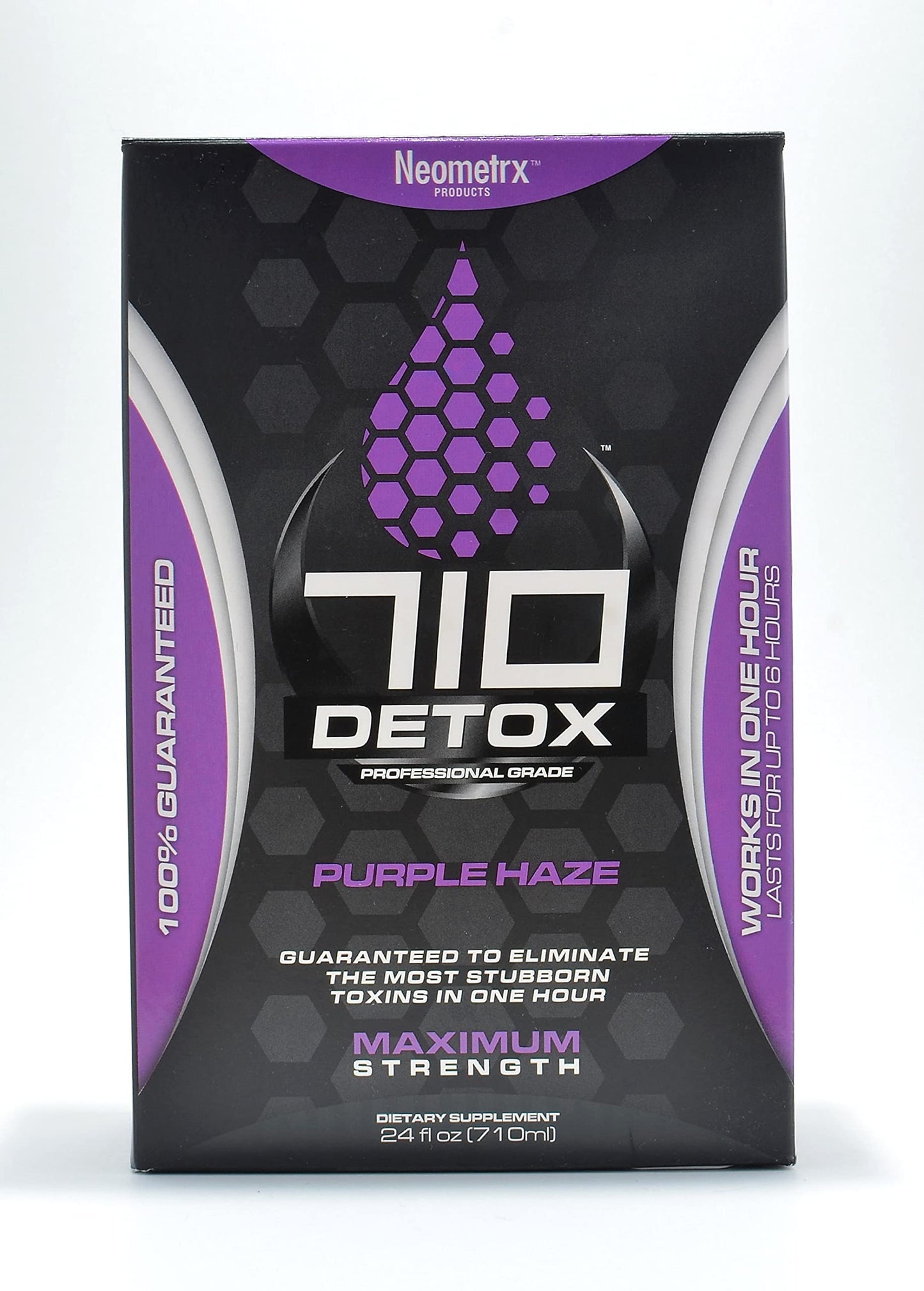 Detox Pure Neometrx Same-Day 710 Premium Detox Kit, BlackBerry Flavor, 2X 12 Fl Oz, and Tablets 6 Count