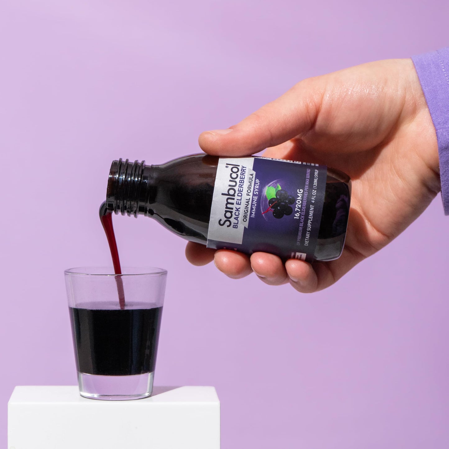 Sambucol Black Elderberry Syrup - Sambucus Elderberry Syrup for Adults Immune Support, Elderberry Liquid, Elderberry Extract, Gluten Free - 7.8 Fl Oz