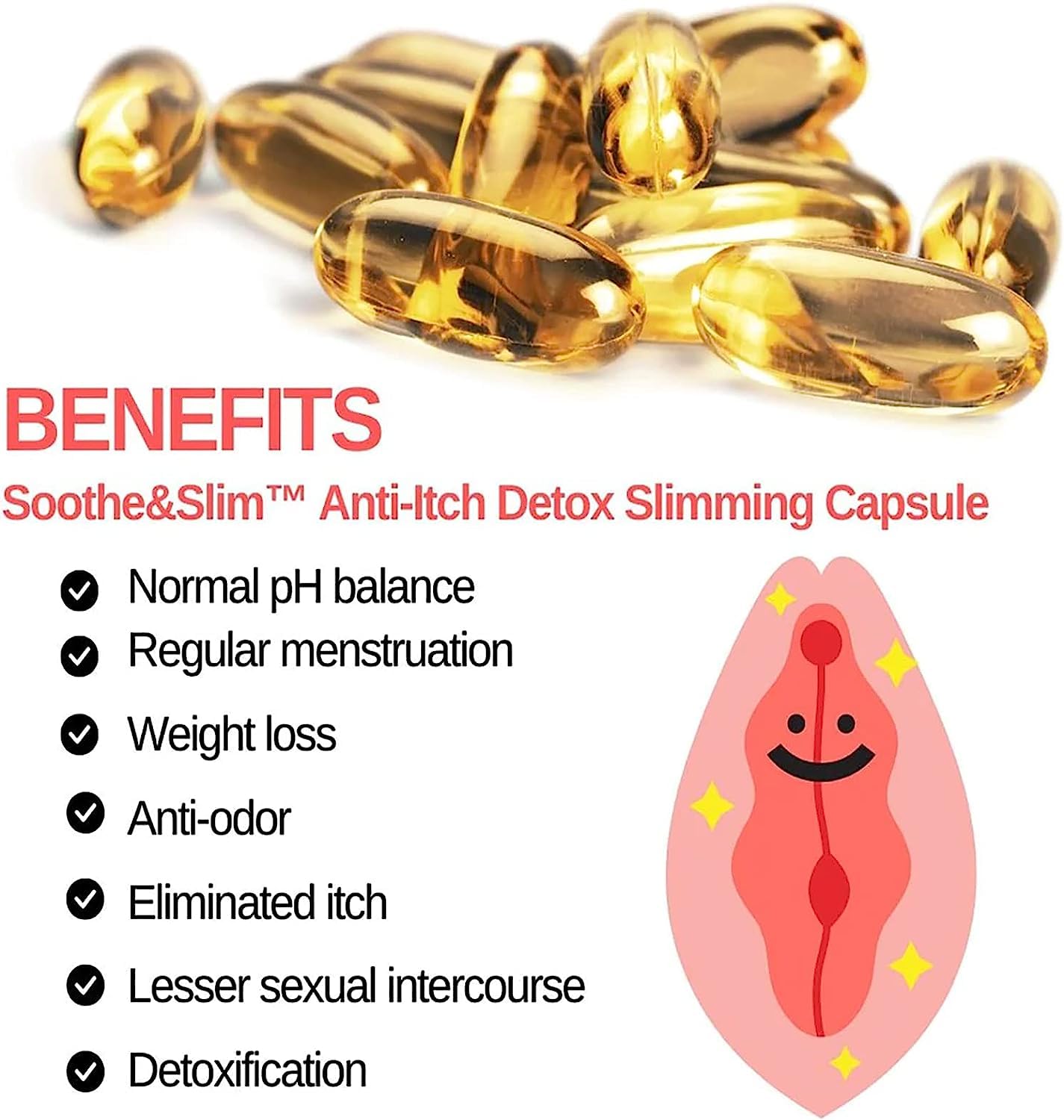 iscentan Soothe&Slim Anti-Itch Detox Slimming Capsule,Instant Anti-Itch Detox Slimming Product,Remove Odors，Slimming & Firming Repair & Pink and Tender Natural Capsules (3 Box)