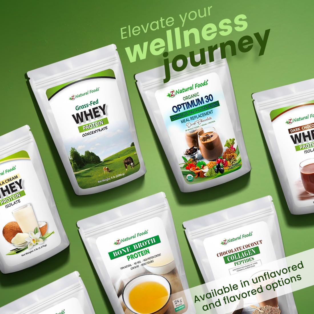 Z Natural Foods Optimum 30 Organic Chocolate Whey Meal Replacement Powder