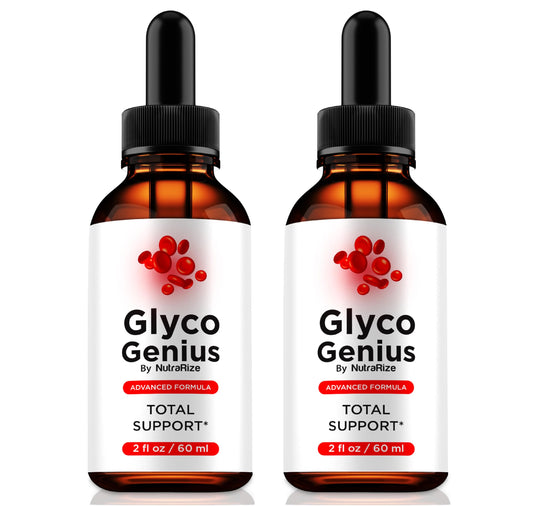 (2 Pack) Glyco Genius Drops, Official GlycoGenius Liquid Dropper, Superior Blend to Support Healthy Levels, All-Natural Formula for Everyday Use, Glyco Genius En Gotas Review (60 Servings)