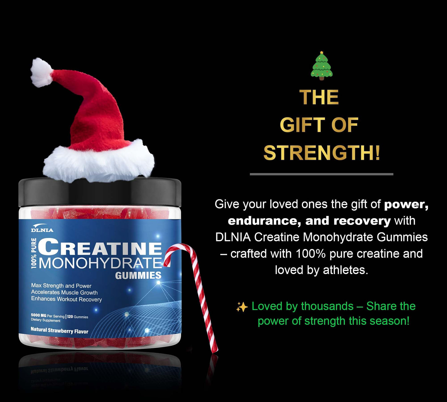 Creatine Gummies for Men & Women - Sugar Free & Vegan Advanced Formula W/L-Taurine + Vitamin B12 - for Muscle Strength, Muscles Builder, Recovery, Energy Boost, Pre-Workout Supplement