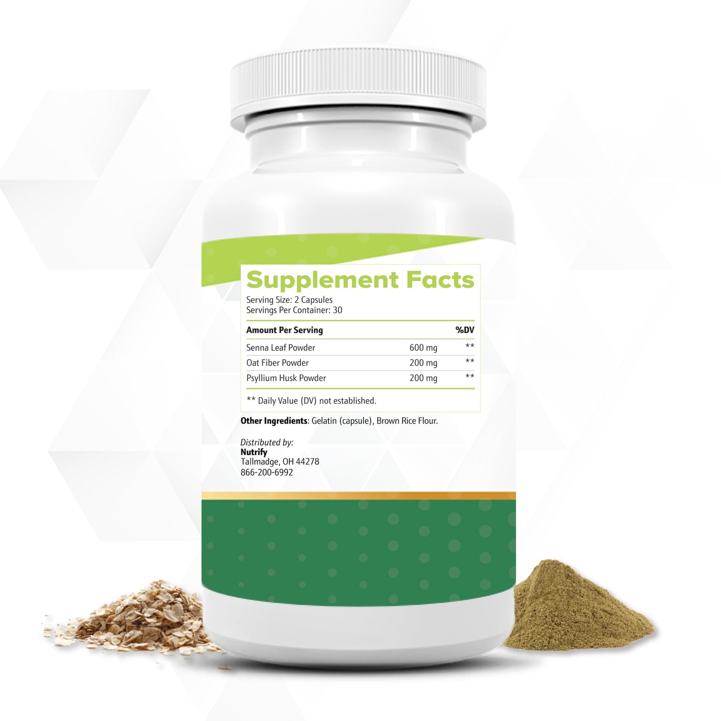 NutriFlush - Powerful Colon Support & Gut Cleanse Formula, High Absorption, GMO Free, Made in USA