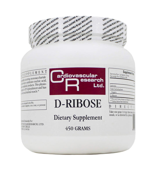 Cardiovascular Research D-ribose, White, 450 Gram