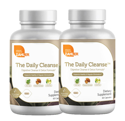 Zahler Daily Cleanse, Digestive Cleanse & Detox Formula, Supports Healthy and Regular Elimination, 120 Capsules