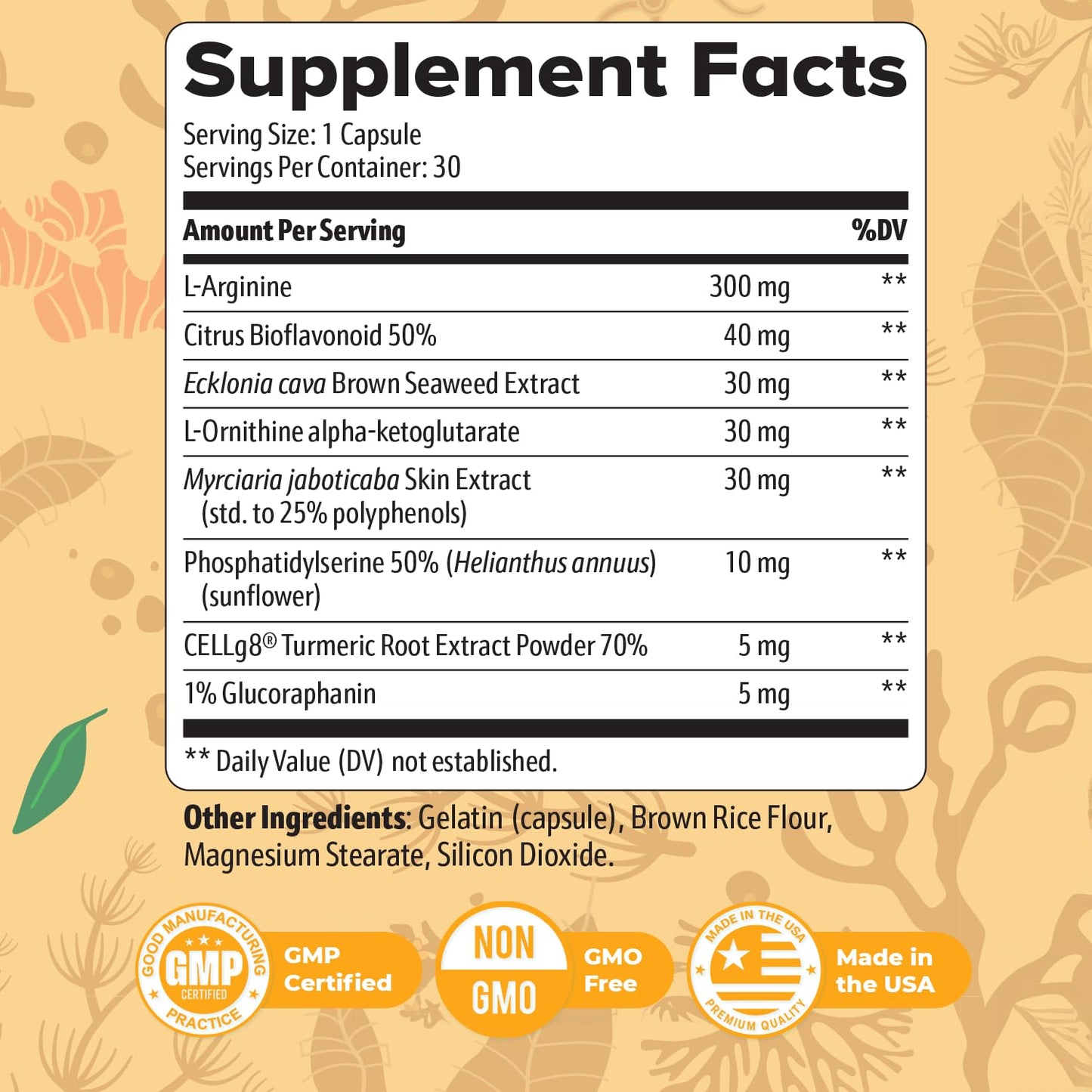 OrexiBurn - 100% Natural Supplement with 8 Plant-Based Ingredients | Non-GMO, No Stimulants, Made in The USA, GMP-Certified | 30 Easy-to-Swallow Capsules, 1 Month Supply