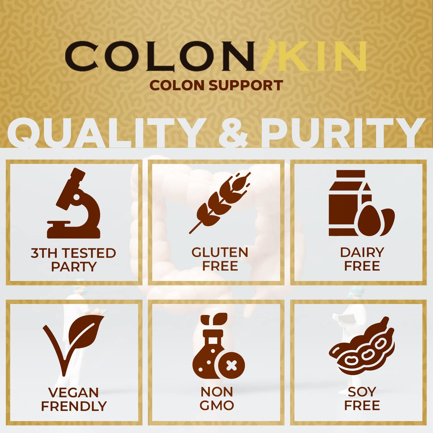 SPF COLONKIN - 30 Day Colon Cleanse, Supports Healthy Bowel Movements, Natural Colon Cleanser and Relief, Ultimate Body Detox (60 Capsules) Natural Products (1)