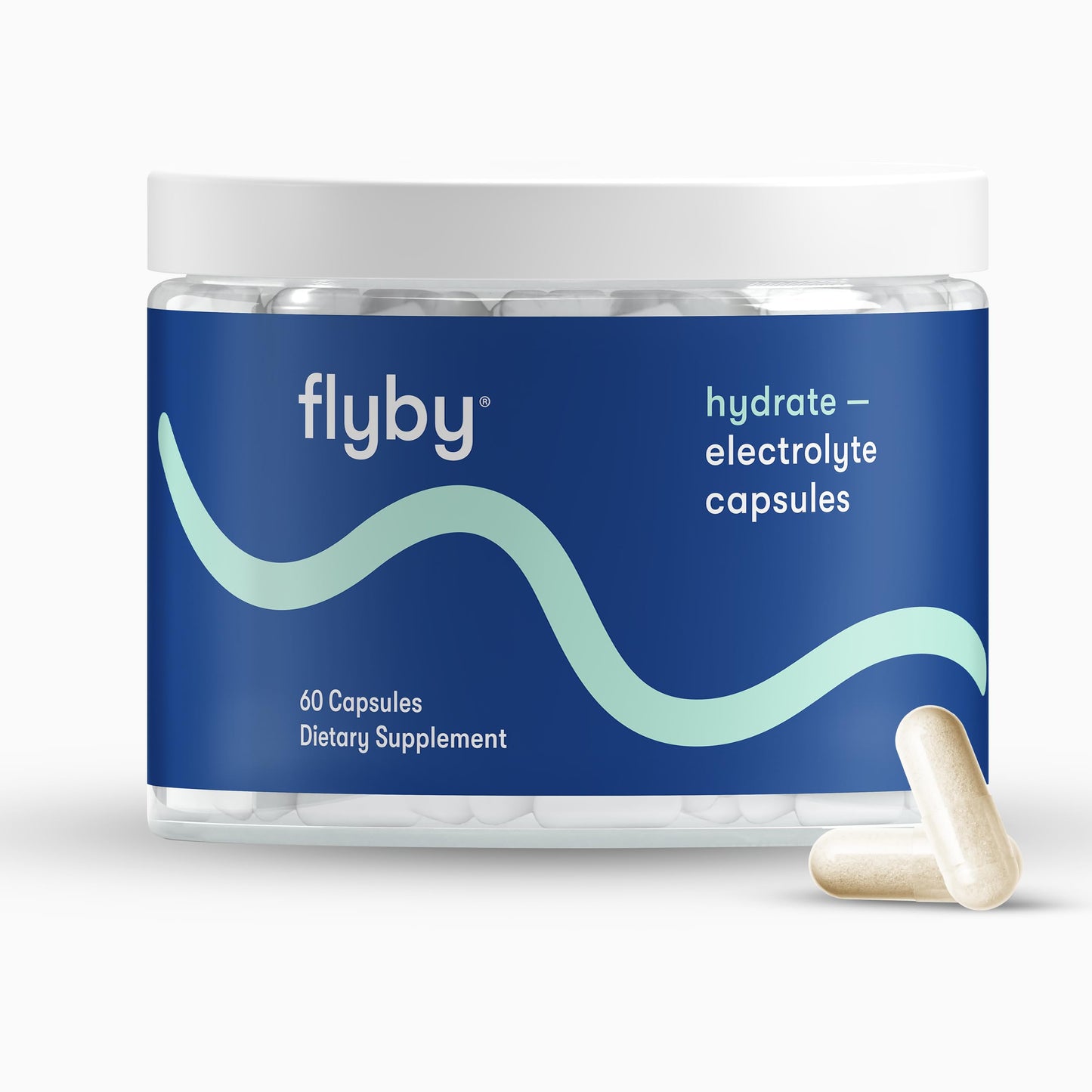 Flyby Electrolyte Capsule - Contains Sodium, Potassium, Vitamin D3, B Vitamins, Copper and Manganese | Electrolytes Recovery | Non-GMO | No Added Sugar - 60 Count