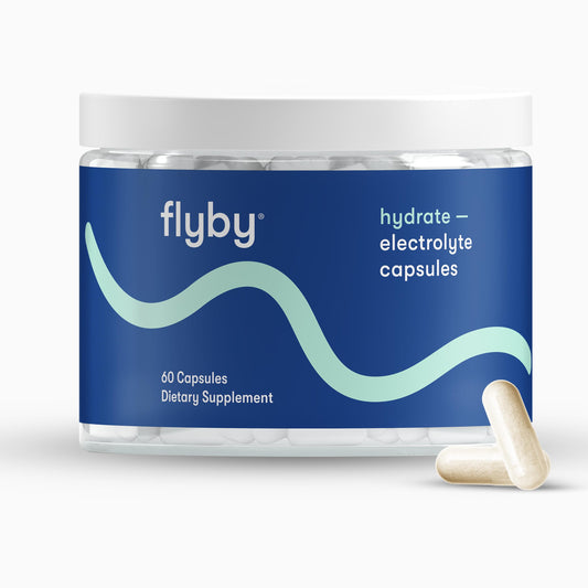 Flyby Electrolyte Capsule - Contains Sodium, Potassium, Vitamin D3, B Vitamins, Copper and Manganese | Electrolytes Recovery | Non-GMO | No Added Sugar - 60 Count