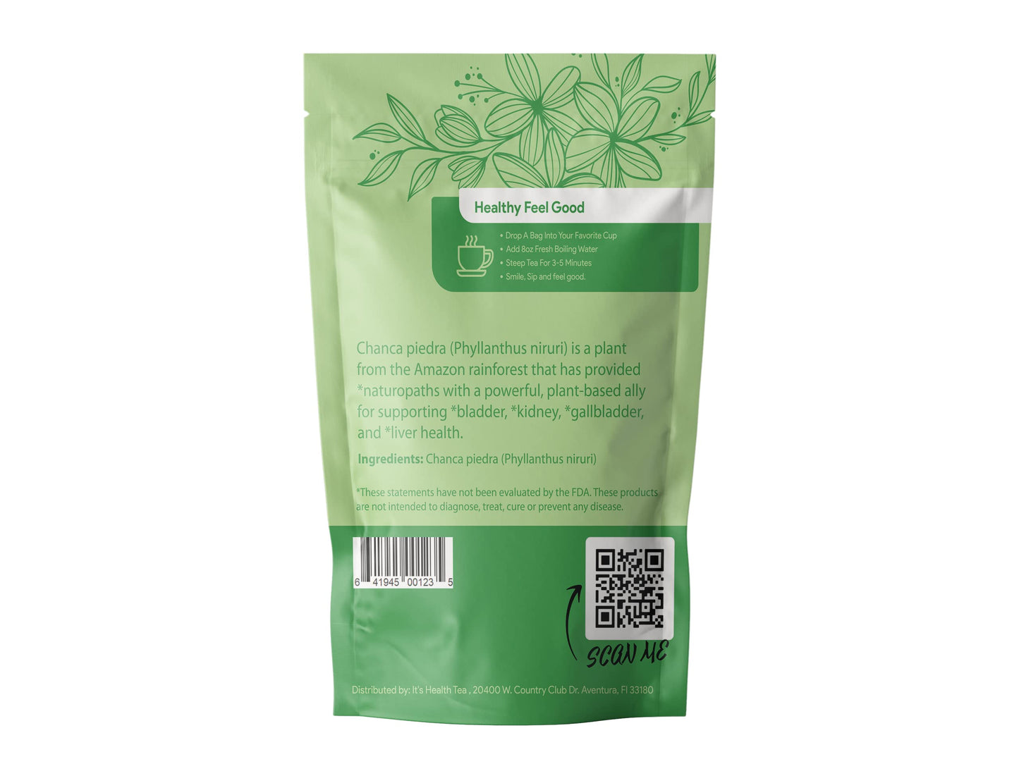 Stone Breaker Chanca Piedra Tea - Loose Leaf w/ 35 Tea bags - Natural Kidney Cleanse - Kidney Stone Crusher & Gallblader Detox from Peru (Phyllanthus niruri)