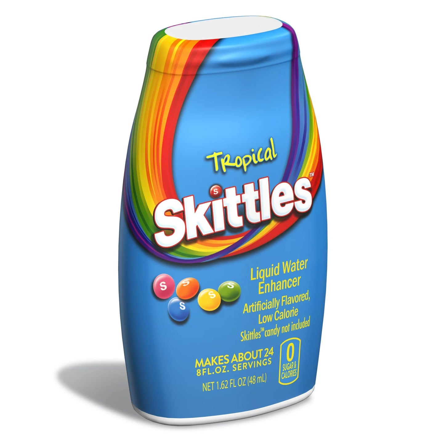 Skittles Liquid Water Enhancer  Tropical Pack of 3  Low Calorie Original Skittles Water Flavoring Drops