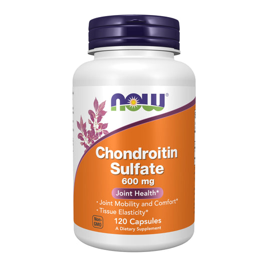 NOW Foods Supplements, Chondroitin Sulfate 600 mg (a Glycosaminoglycan), Joint Health*, 120 Capsules