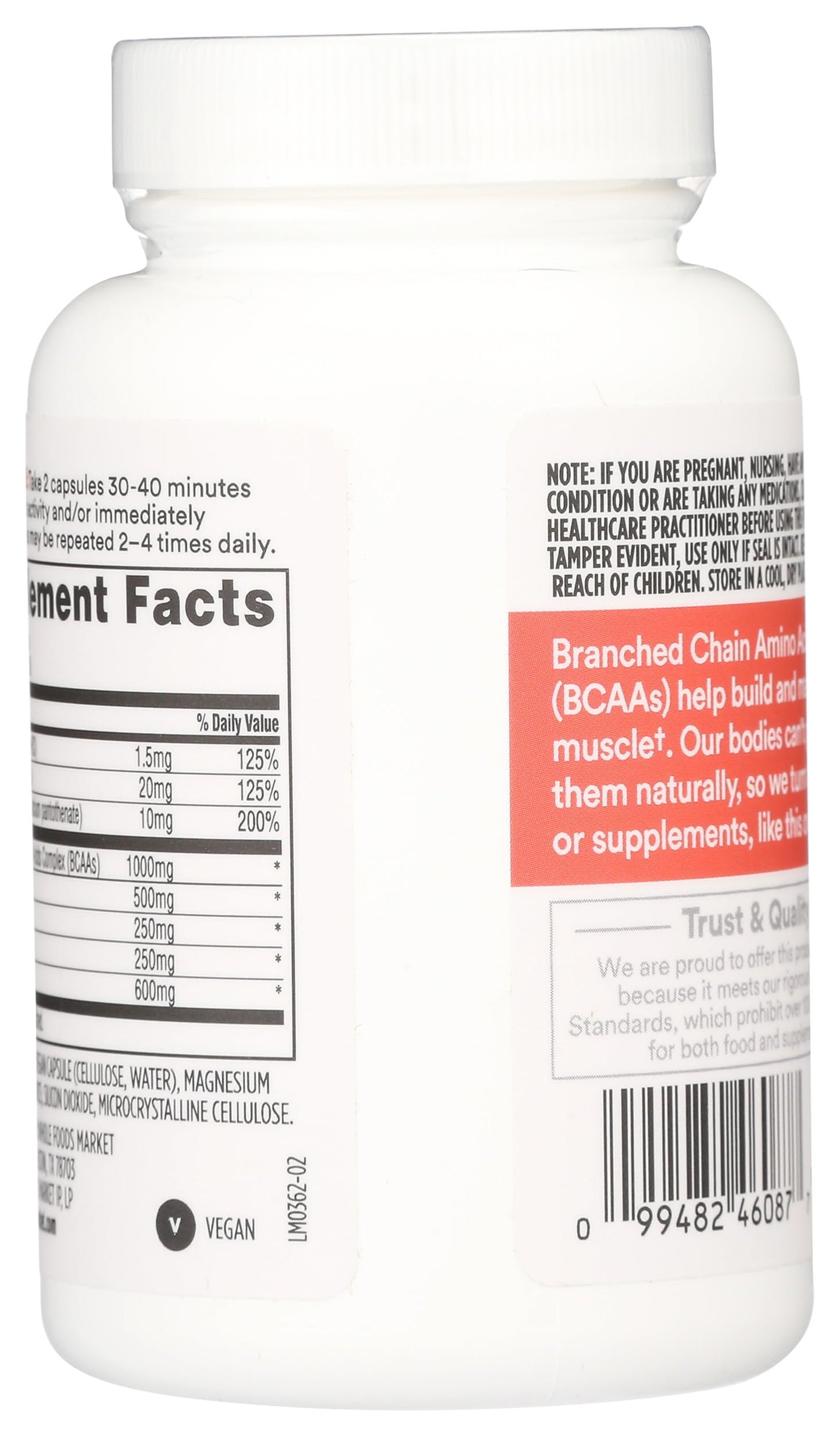 Whole Foods Market, BCAA Complex, 60 ct
