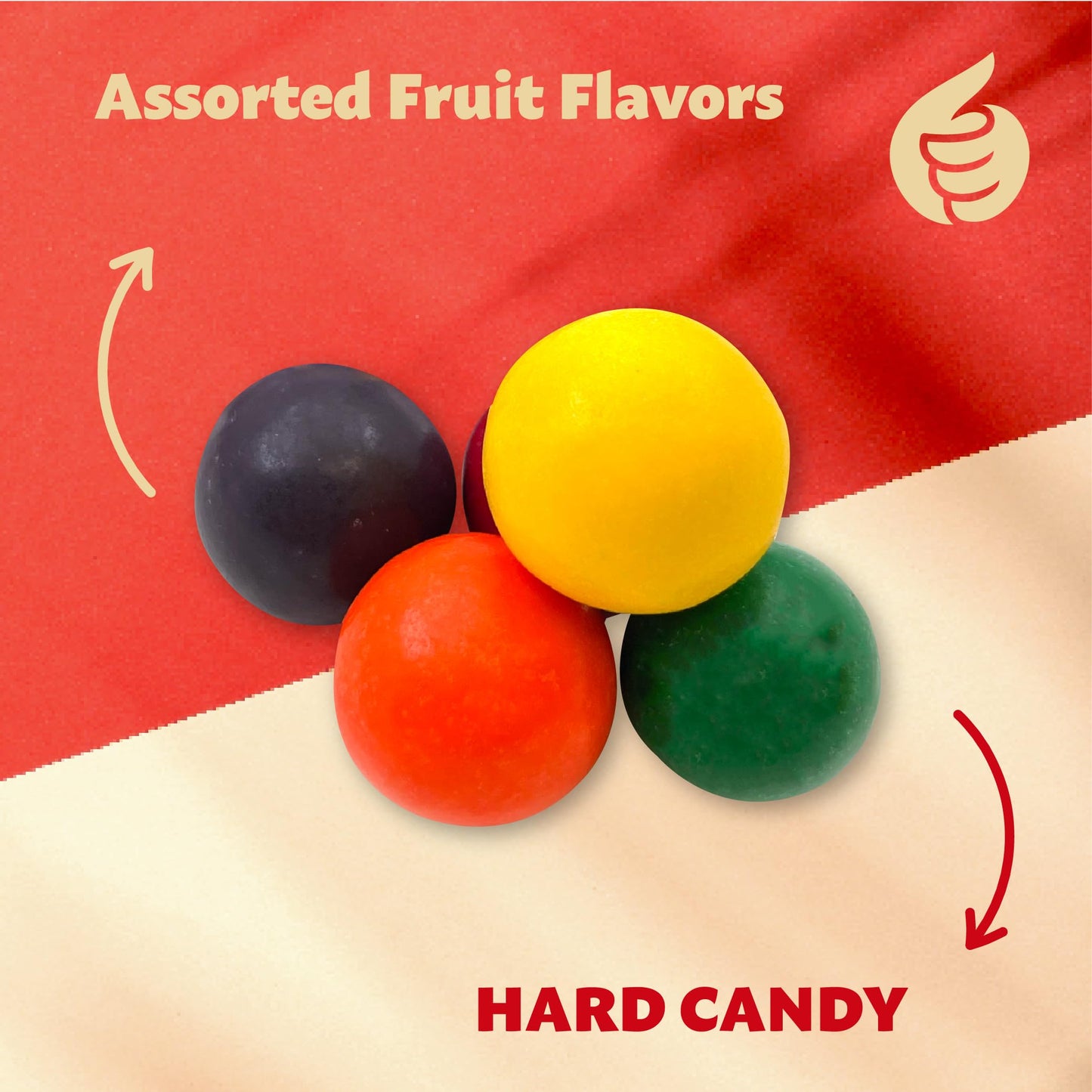 Jawbreakers Hard Candy Assorted Fruit Flavors Individually Wrapped 24Ounce Pack