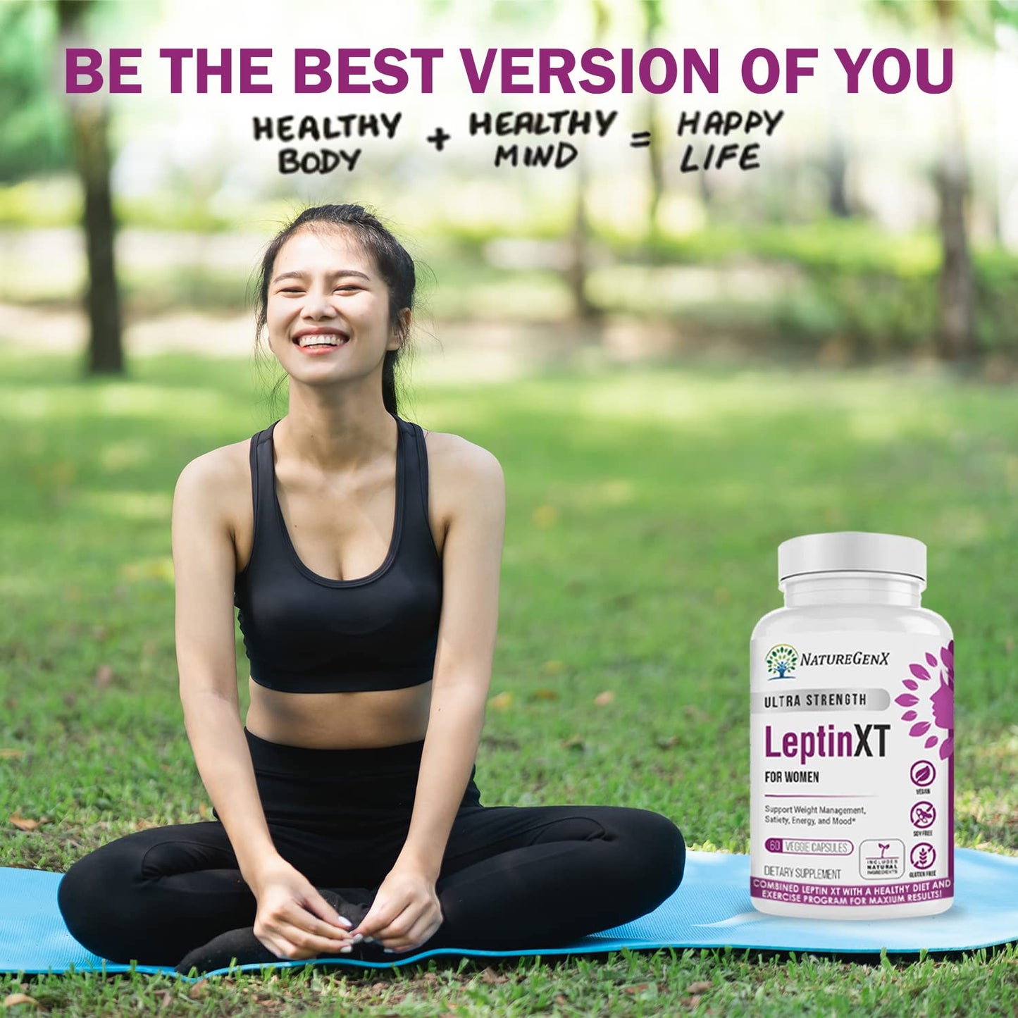 NatureGenX LeptinXT - Leptin Supplements for Weight Loss for Women, Healthy Fat Burner Pills, Advanced Strength Fat Burners for Women Weight Loss, Ideal Womens Fat Burner & Diet Pills, 60 Ct.