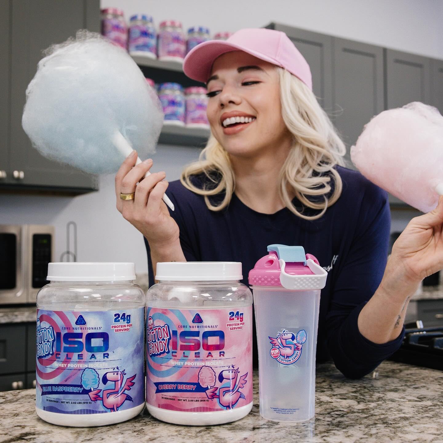 Core Nutritionals ISO Clear, Complete Amino Acid Profile, 25g Whey Protein Isolate (2 Pound, Fun Sweets™ Blue Raspberry)