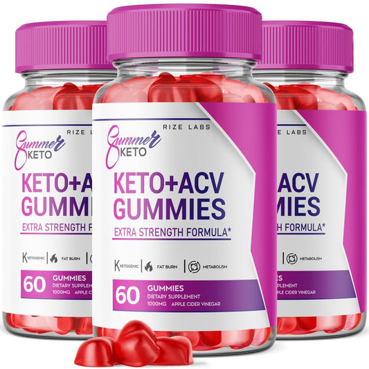rize labs - Summer Keto+ACV Gummies - Summer Weight Loss Gummies - Belly Fat Diet, Vegan Advanced Formula (180 Gummies)