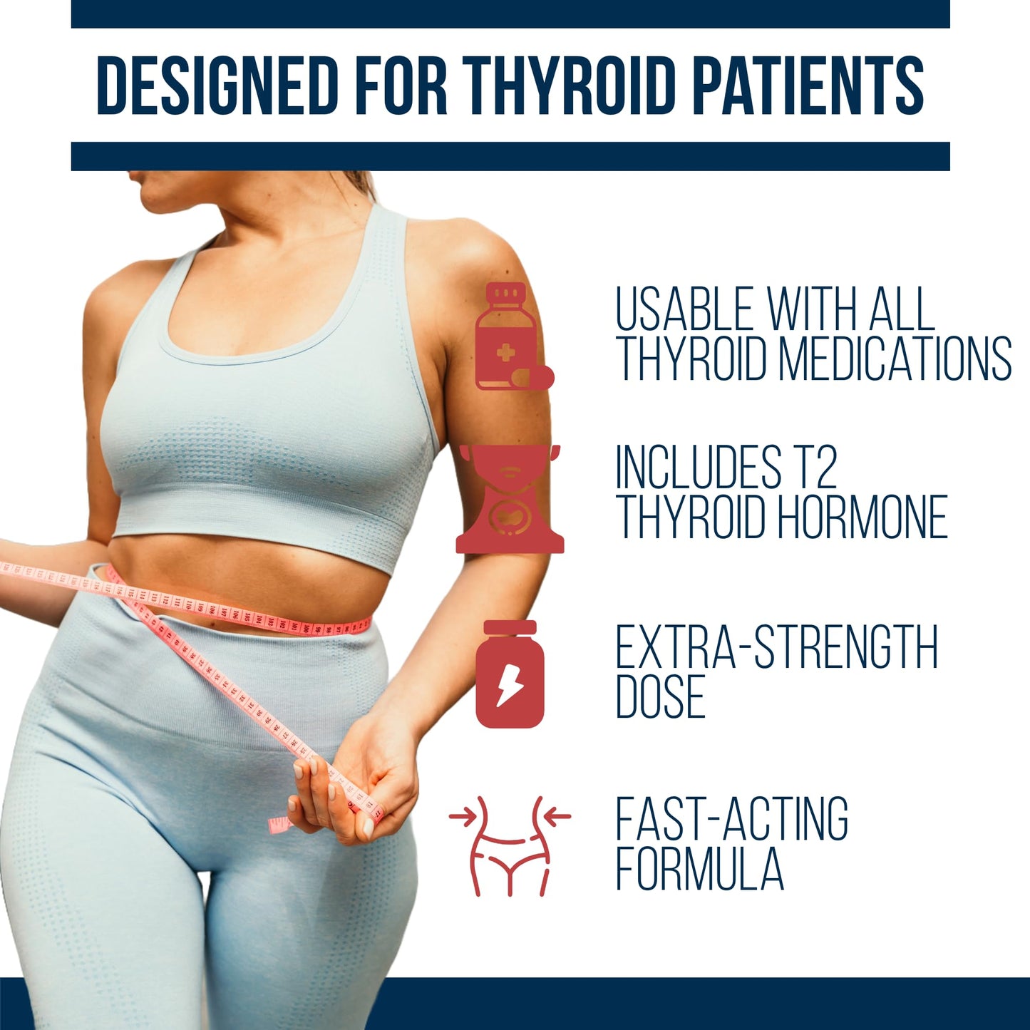 Dr. Westin Childs Thyroid Fat Burner - Fast Acting Thermogenic Weight Loss Supplement for Women with Hypothyroidism, Hashimoto's & Hyperthyroidism for Waist Trimming, Bloating, 30 Servings
