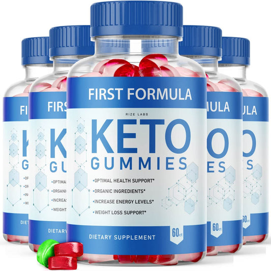 rize labs - First Formula Keto ACV Gummies Apple Cider Vinegar Advanced Formula Gummies (300 Gummies) (Pack of 5)