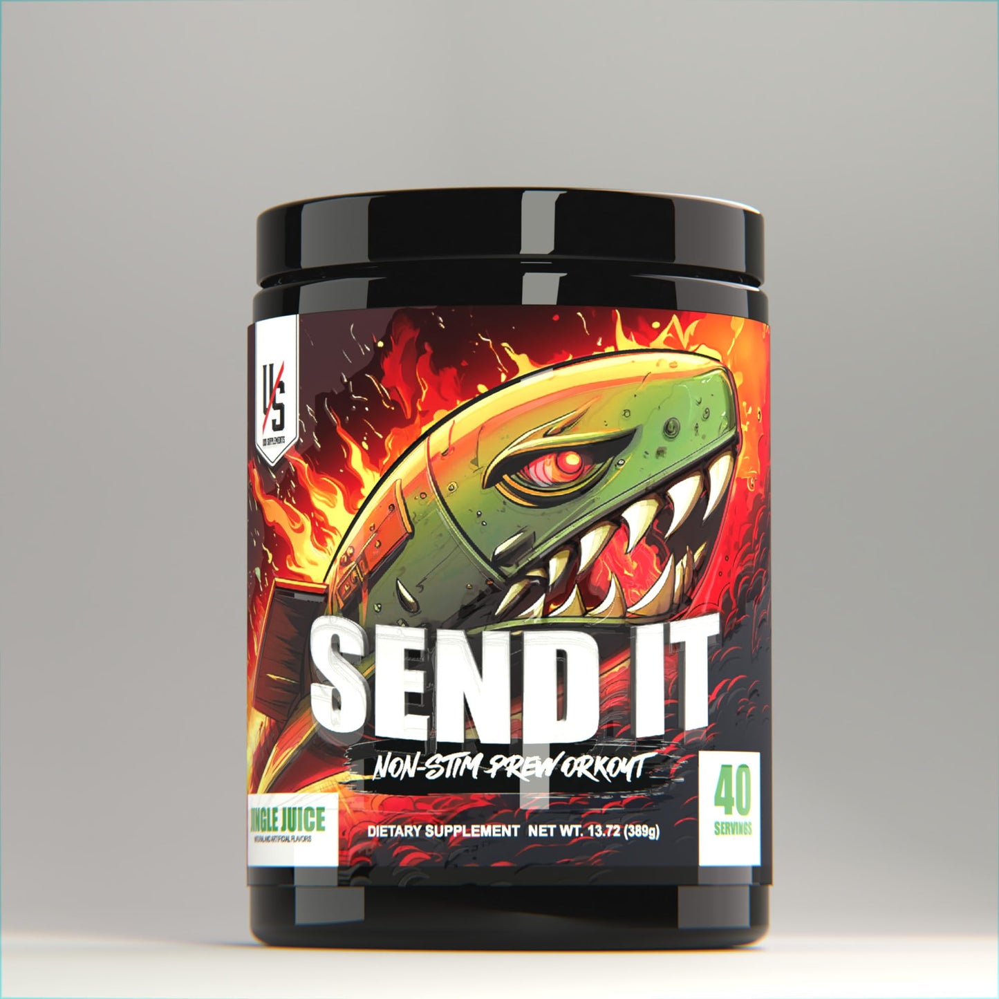 UXO Supplements - Send IT Stim Free: Massive Pumps, Unreal Focus, Natural Energy, Power, Strength, Nitrosigine®, Alpha GPC, CognatiQ®, PeakATP®, Senactiv®, AstraGin® (Jingle Juice)