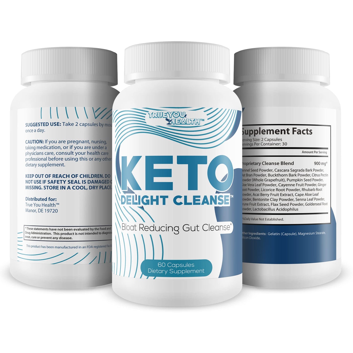Keto Delight Cleanse - Premium Keto Cleanse - Promote Reduced Gut Bloat for a Healthy Appearance - Support Gut Health, Digestion, & Regularity with Probiotics - Cleanse Keto Complete Cleanse Detox