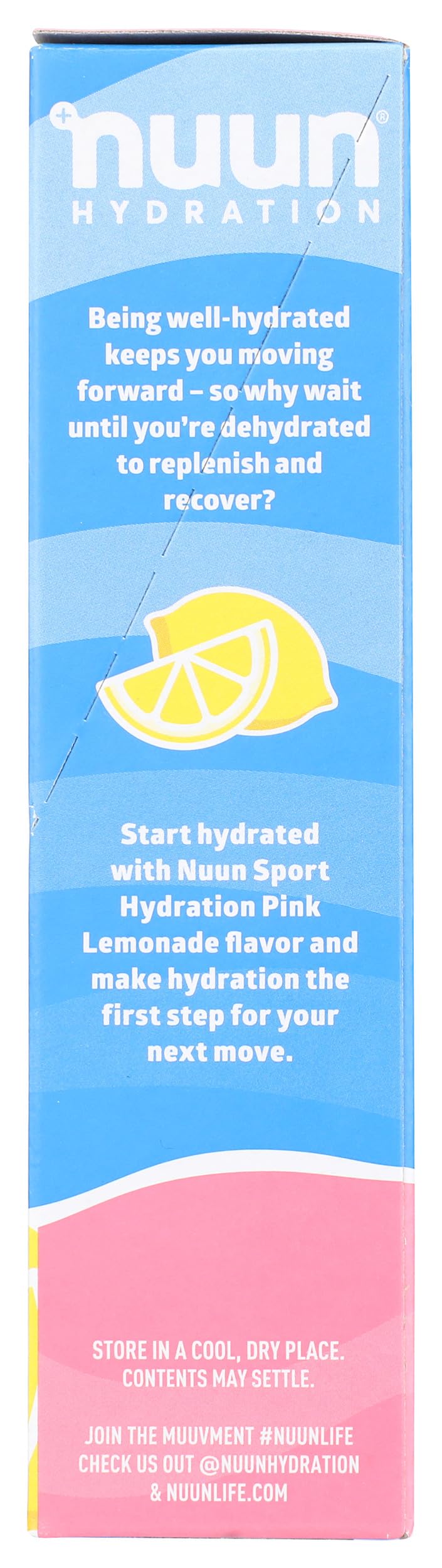 NUUN Pink Lemonade Sport Powder 10 Count, 0.17 OZ