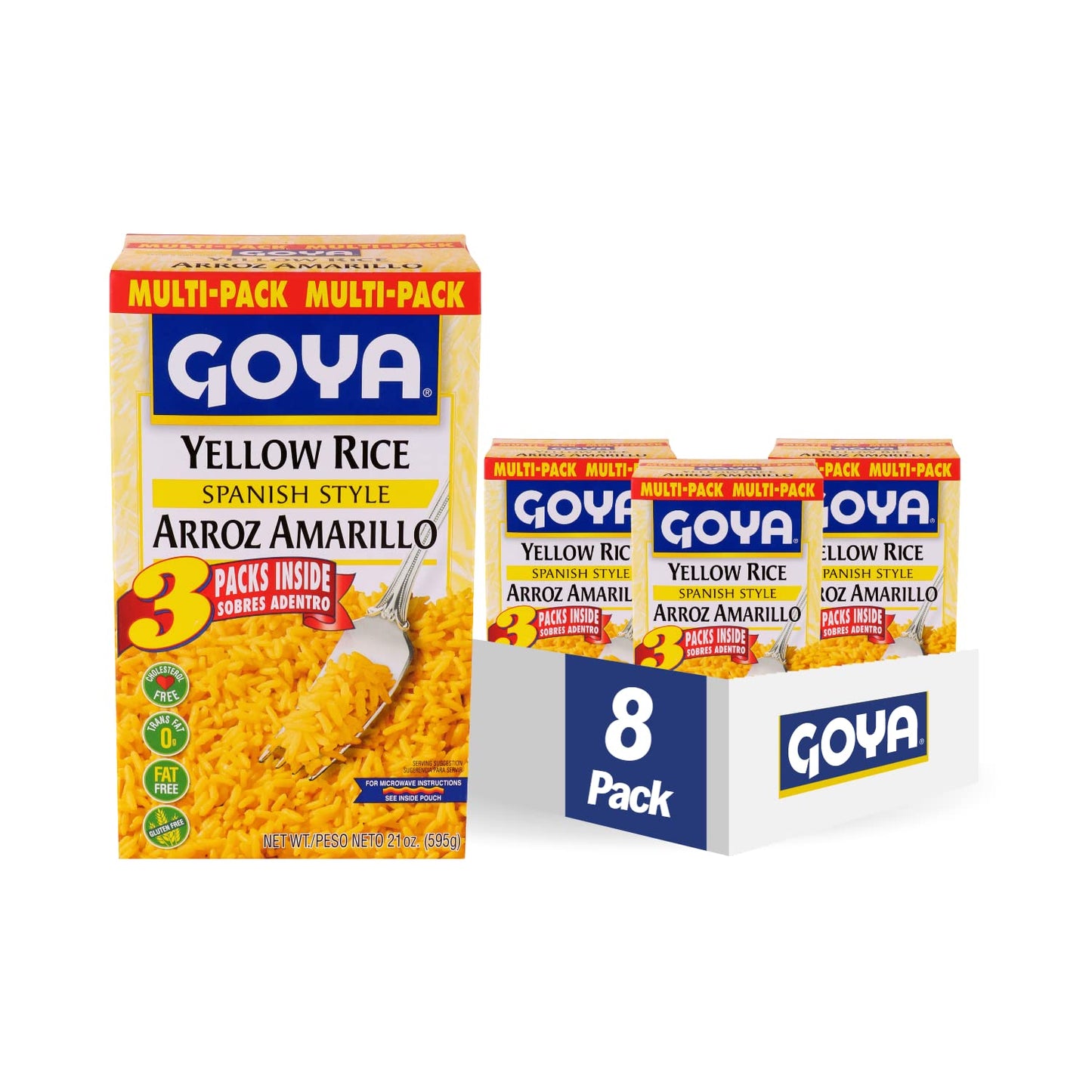 Goya Foods Yellow Rice Mix Multipack 37 Ounce Packs Pack of 8