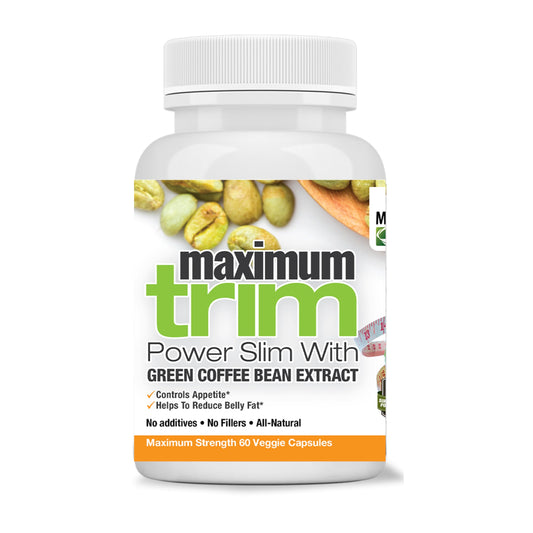 Maximum Slim Most Effective Formulation MaximumTrim Garcinia CAMBOGIA with Green Coffee Bean Extract All Natural Weight Loss, Appetite Suppressant & Fat Burner - Month Supply