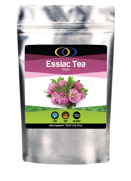 Optimally Organic ESSIAC Tea 8 Herb Powder - USA & EU Organically Grown Finely Ground Herbs! - Rene Caisse's Prized Recipe with Sheep Sorrel Roots!