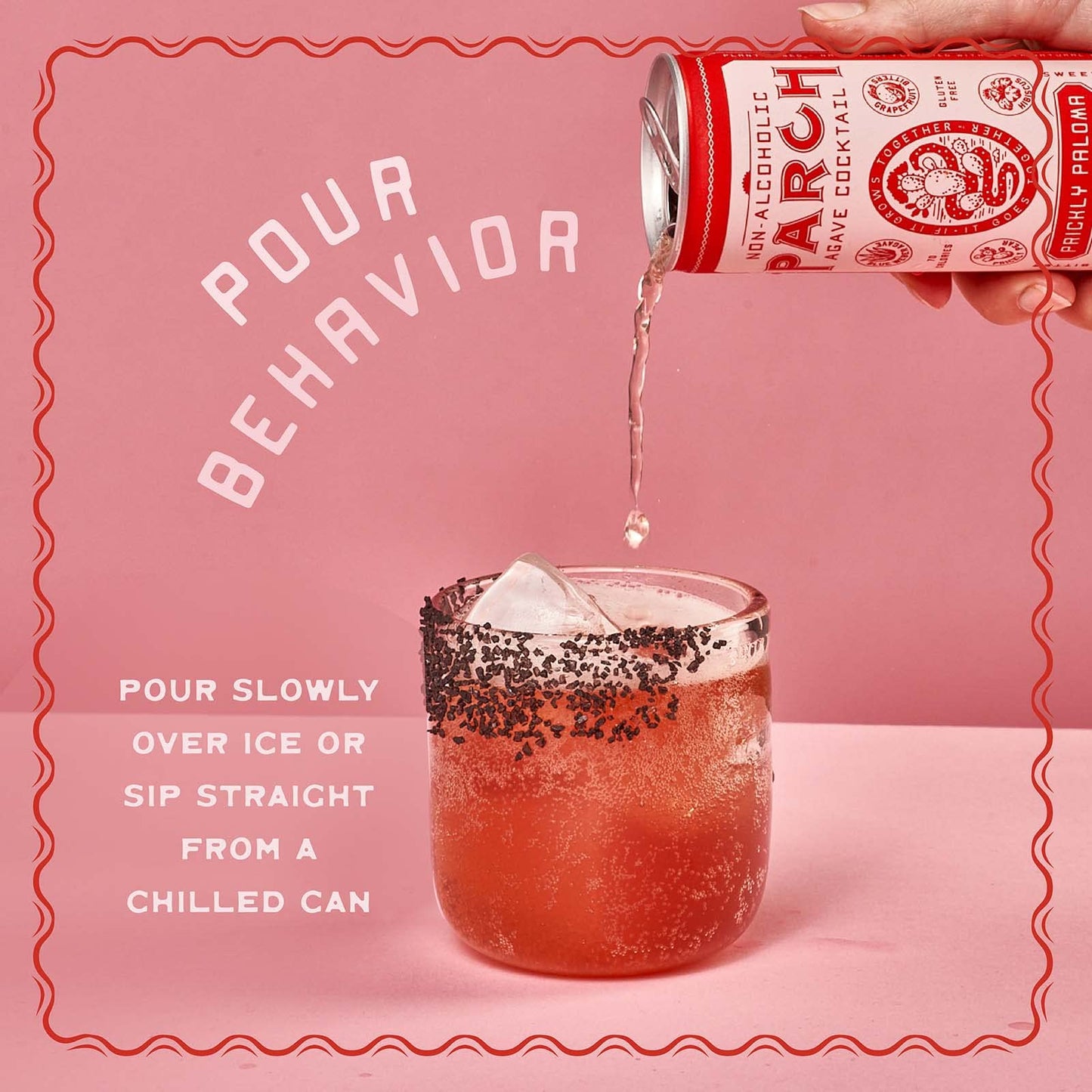 PARCH Spiced Pinarita  Prickly Paloma Variety Pack Ready to Drink Non Alcoholic Agave Cocktail Infused with Desert Botanicals  Adaptogens Plant Based Gluten Free  Vegan 84 oz x 8 pack