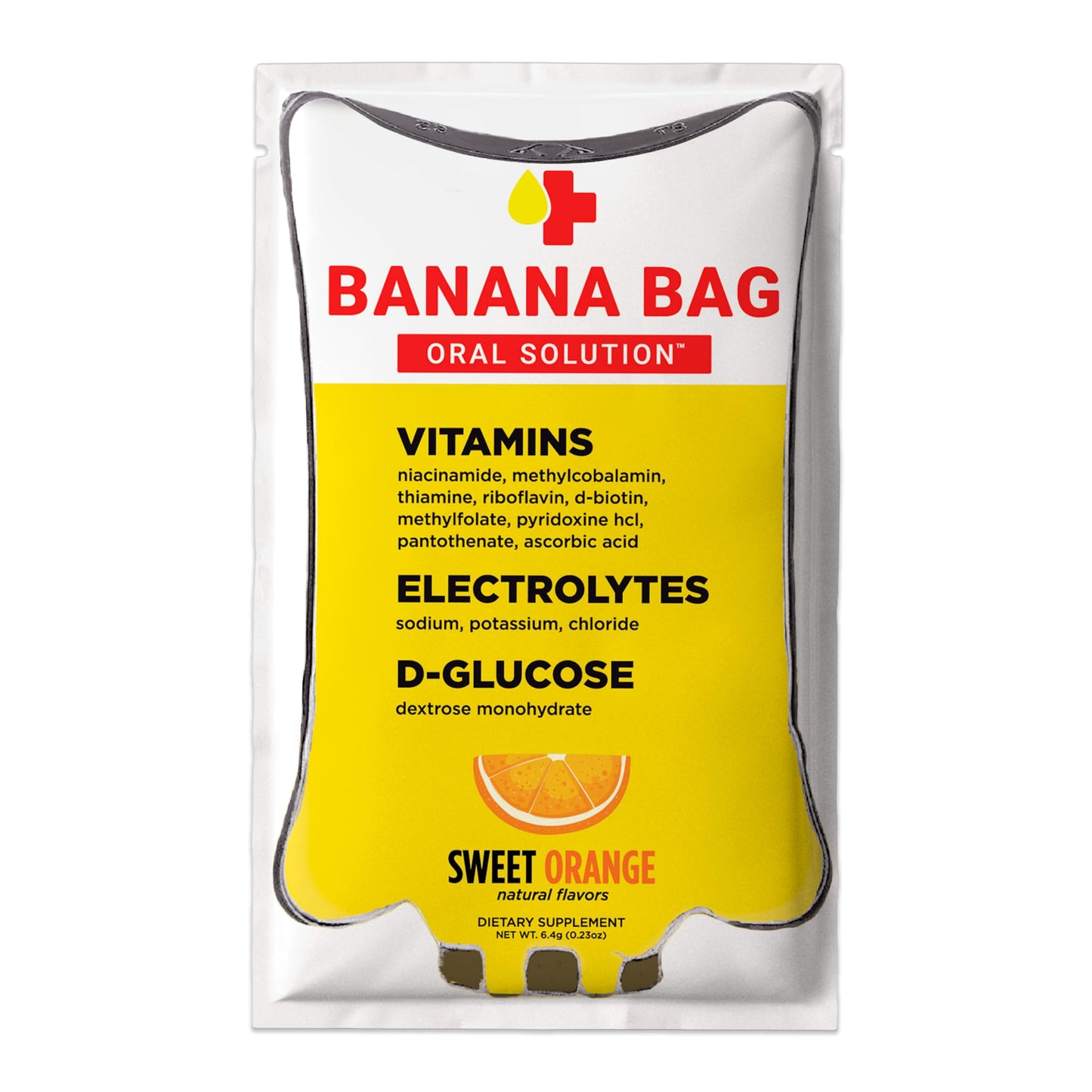 Banana Bag Oral Solution Recovery Packets - Sweet Orange 15pk | A Refreshing Blend of Electrolytes, Vitamin C, and B-Complex for Hydration and Energy. Convenient, Easy-to-Mix, and Perfect for Any Lifestyle.