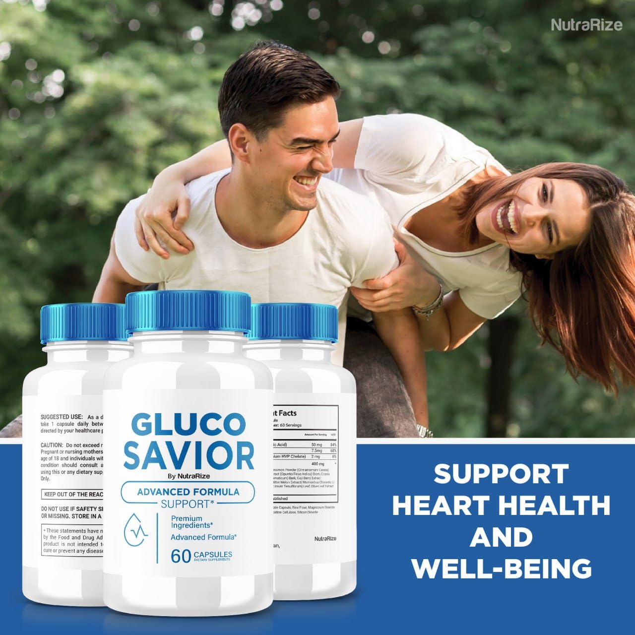 (5 Pack) Gluco Savior - Capsules to Maintain Stable Healthy Levels, All-Natural Blood Dietary Supplement, Gluco Savior Advanced Formula for Optimal Health, GlucoSavior Reviews (300 Capsules)