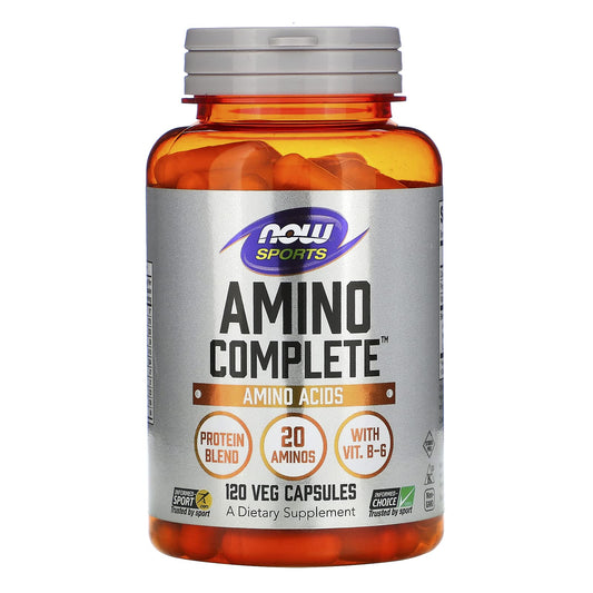 NOW Foods Sports, Amino Complete, Amino Acids, 120 Veg Capsules