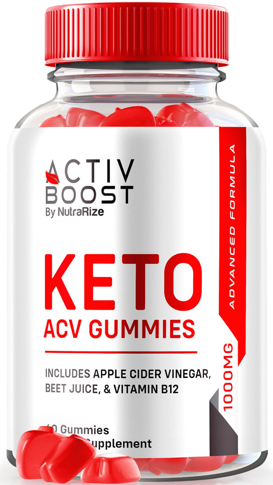 NutraRize Activ Boost Keto ACV Gummies - Keto Supplement for Advanced Weight Loss, Maximum Strength, Gomitas Reviews (60 Gummies)