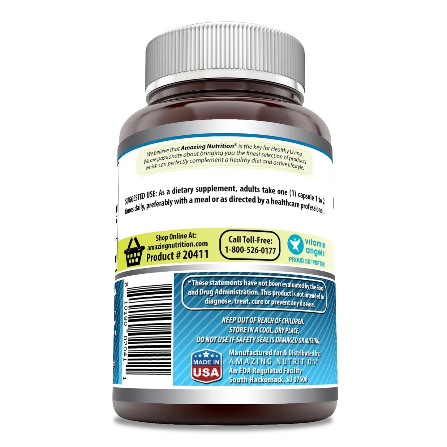 Amazing Formulas ALA/ALC (Alpha Lipoic Acid/Acetyl L-Carnitine) Supplement | 750 Mg Per Serving | 120 Capsules | Non-GMO | Gluten-Free | Made in USA