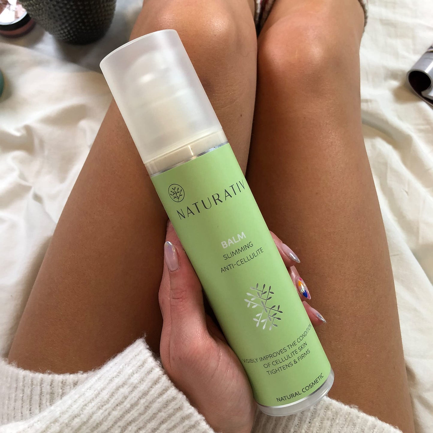 Naturativ Slimming & Anti-Cellulite Balm | Weight Loss Cream, Fat Remover, Fat Burning Cream | Tummy, Abdomen, Waist, Legs, Arms | 200 ml