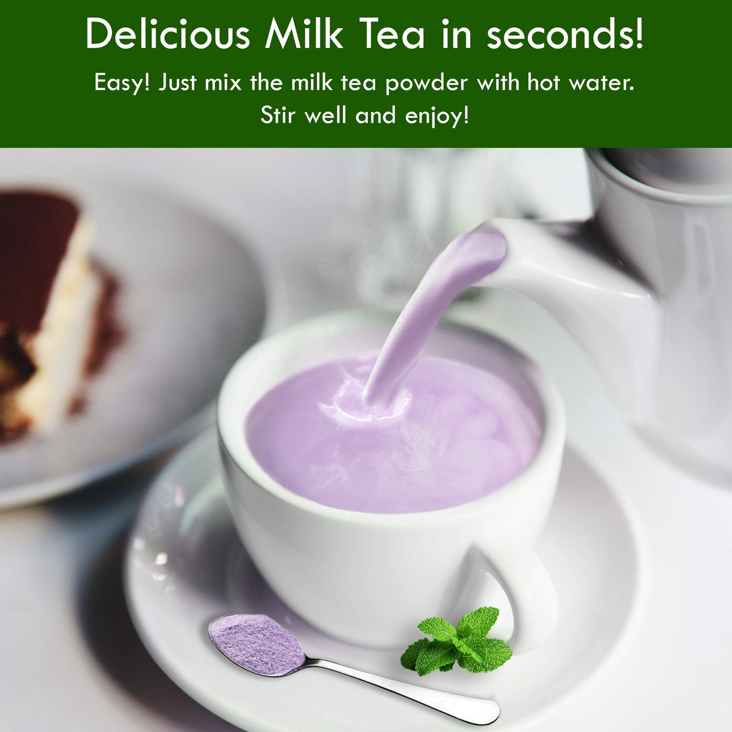 Taro Bubble Milk Tea Instant 3in1 Powder Mix  1kg 33 Drinks  for Boba Tea Milkshake Blended Frappe and Bakery  Authentic Taiwan Recipe  Zero Trans Fat No Preservatives  by Moriyama Teahouse