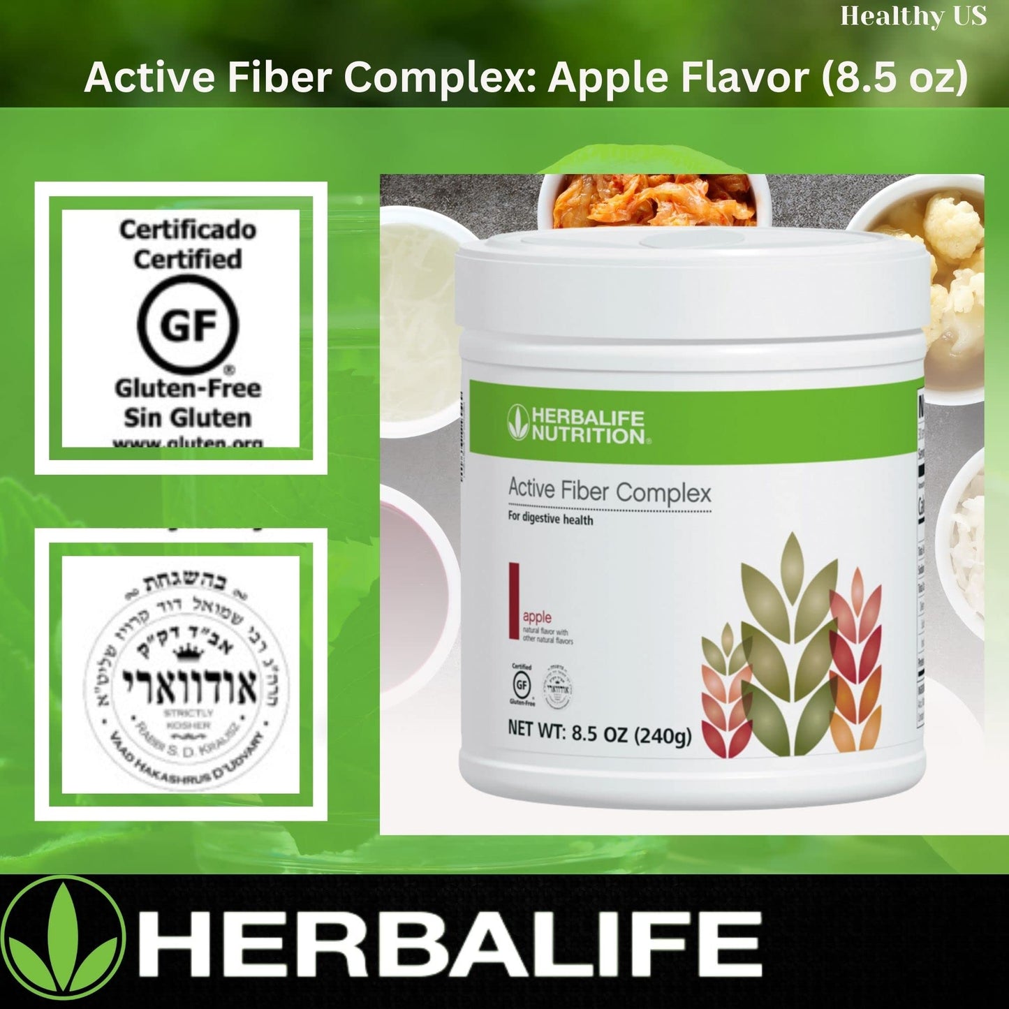 Herbalife Active Fiber Complex Apple Flavor (7.4 OZ 210g)