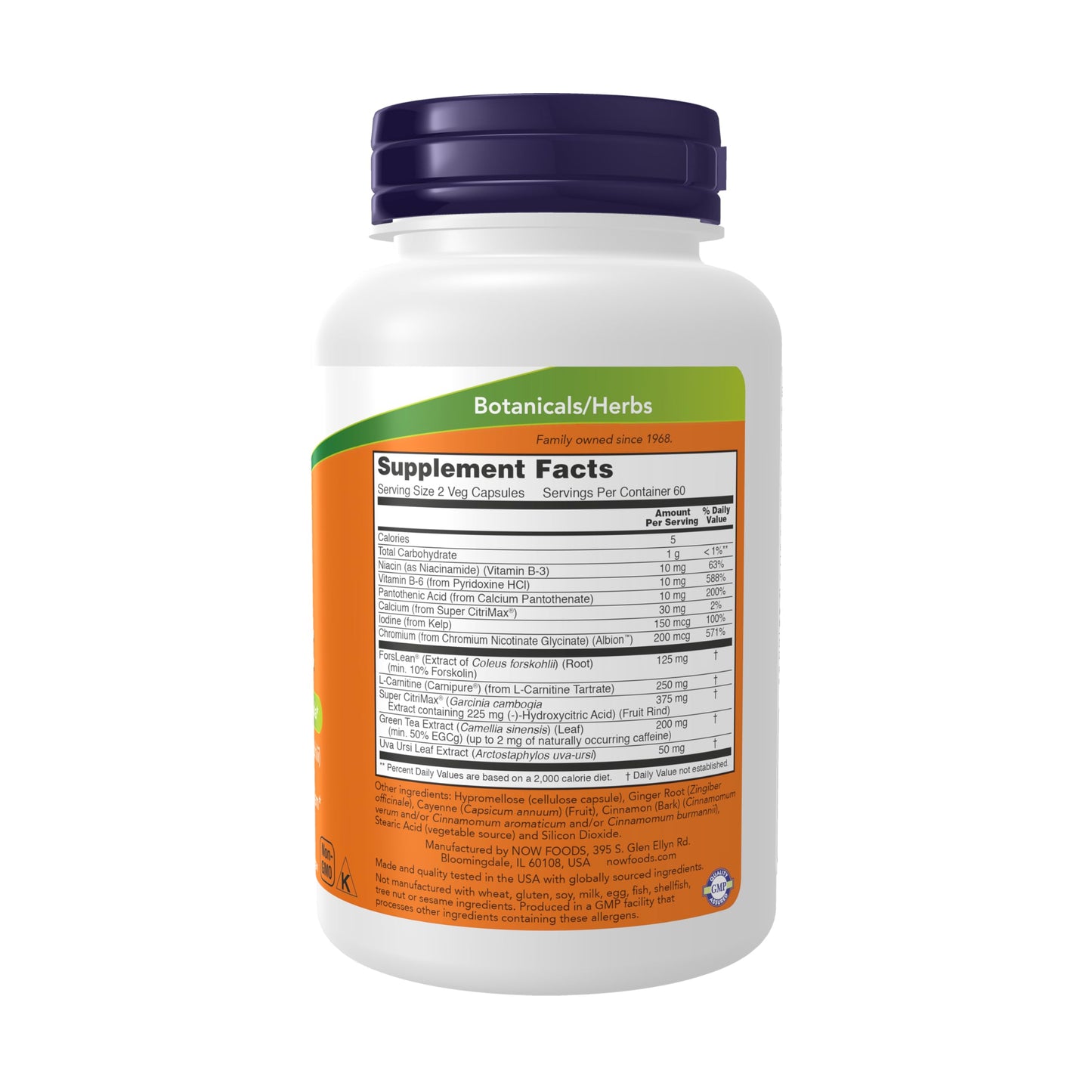 NOW Foods Supplements, Diet Support with ForsLean® (Coleus forskohlii), 120 Veg Capsules