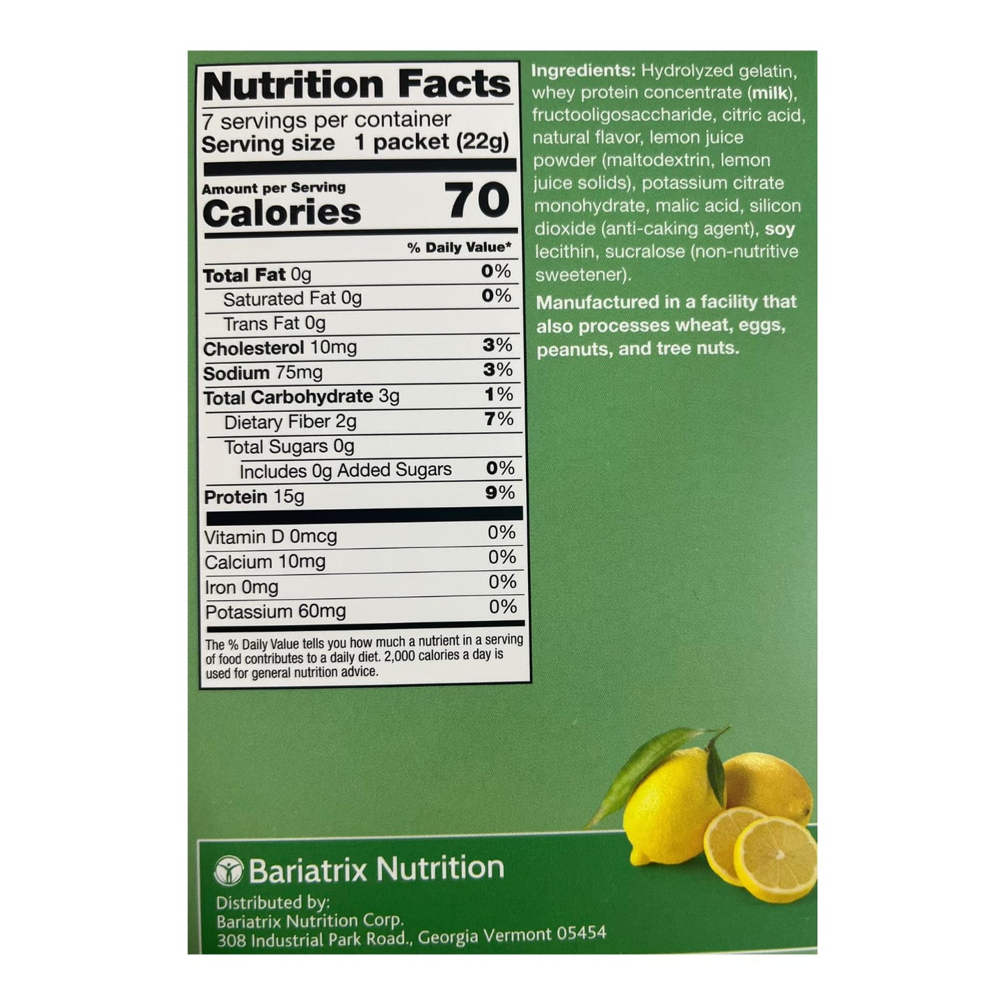 PROTIFIT - High Protein Lemon Fruit Drink 3 Pack, 15g Protein, Low Calorie, Sugar Free, Ideal Protein Compatible, 7 Servings Per Box, (3 Pack)