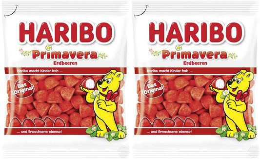 Haribo Primavera Erdbeeren Strawberry Gummy Candy 2Pack 2 x 175g