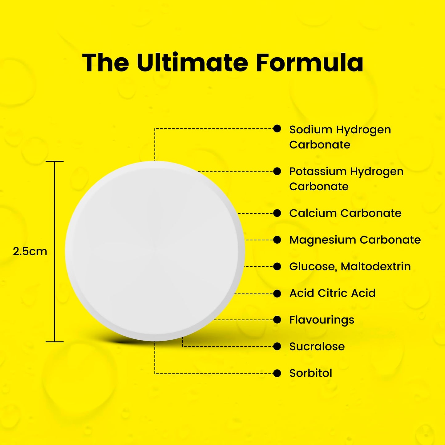 Precision Hydration Electrolyte Tablets - Multi Strength Effervescent Hydration Tablets - Combats Cramp - Low Calorie, Gluten Free, Vegan Friendly (12 Tubes, 500mg/L - Yellow Tube)