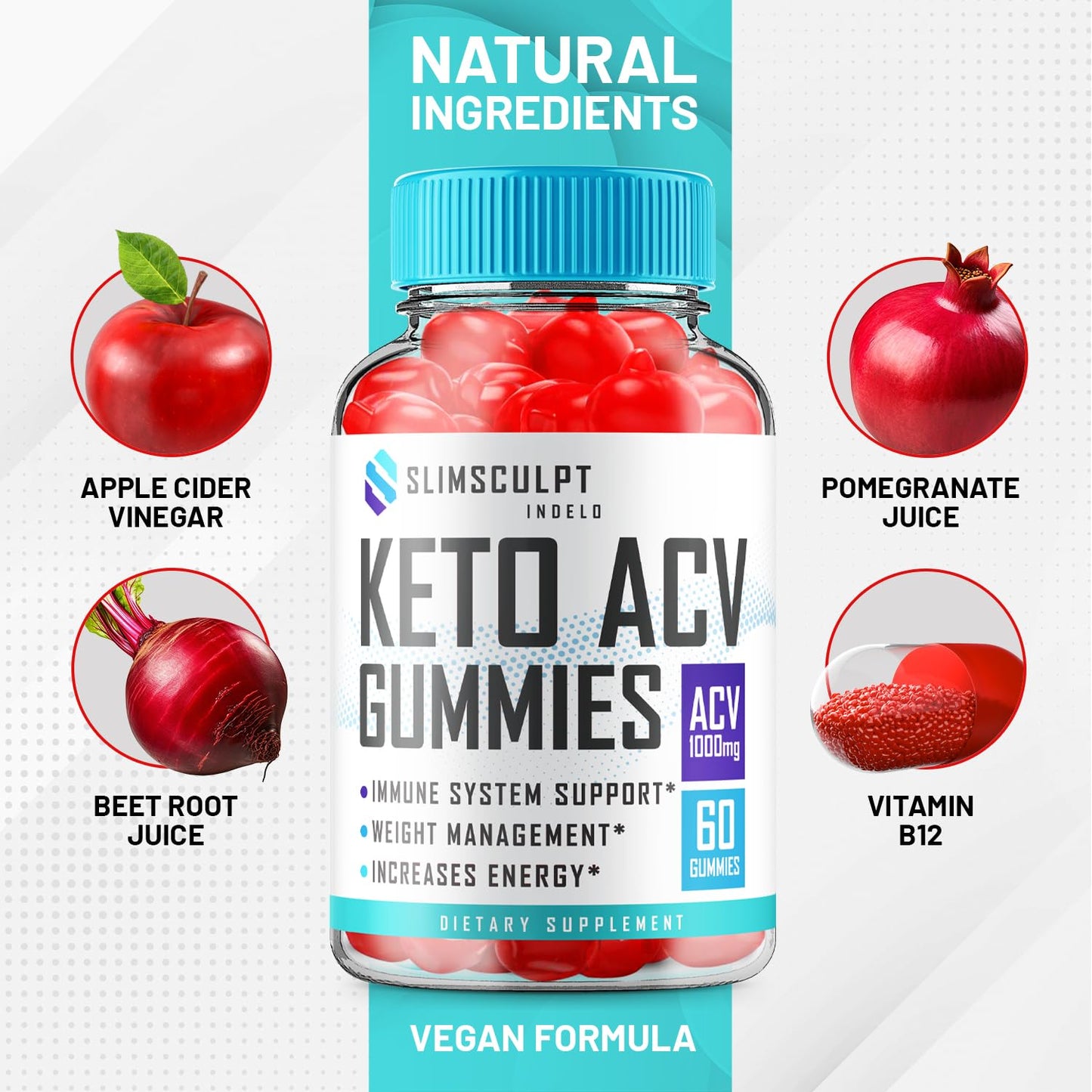 (2 Pack) Slimsculpt Keto ACV Weight Loss Gummies - Advanced Formula Slim Sculpt Keto plus ACV Gummies Apple Cider Vinegar Keto Slimsculpt ACV Gummies Dietary Supplement Reviews Men Women (120 Gummies)