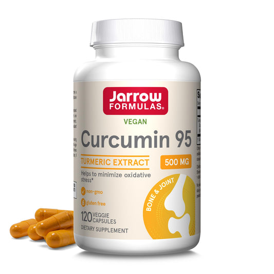 Jarrow Formulas Turmeric Curcumin Supplement - Curcumin 95, Turmeric Supplements, 500 mg for Antioxidant & Joint Support, 120 Capsules